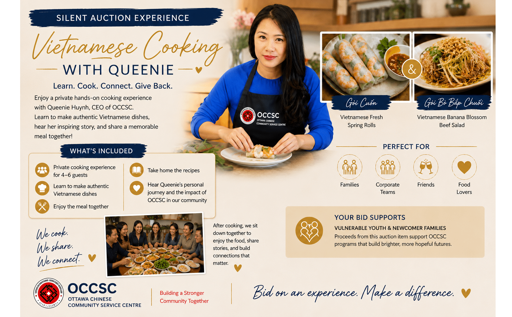 (4 – 6 Person) Cooking Class with Queenie Huynh