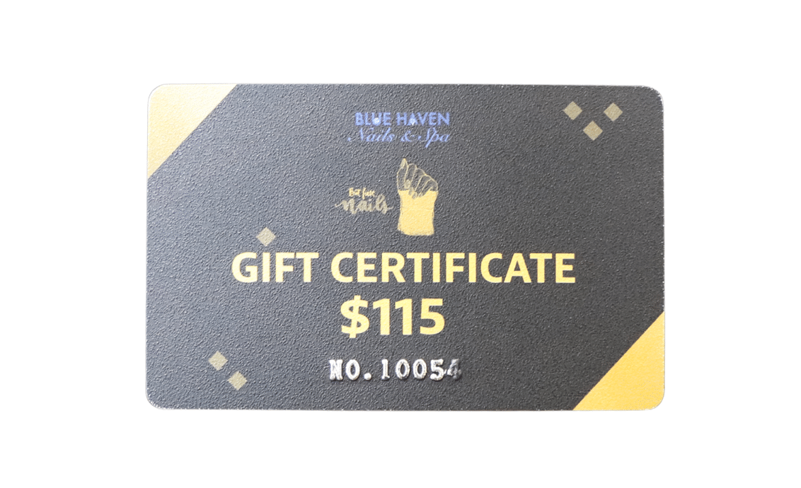 $115 Blue Haven Nails & Spa Gift Card