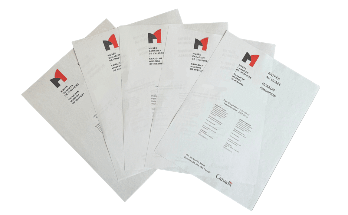 5X Passes to the Canadian Museum of History
