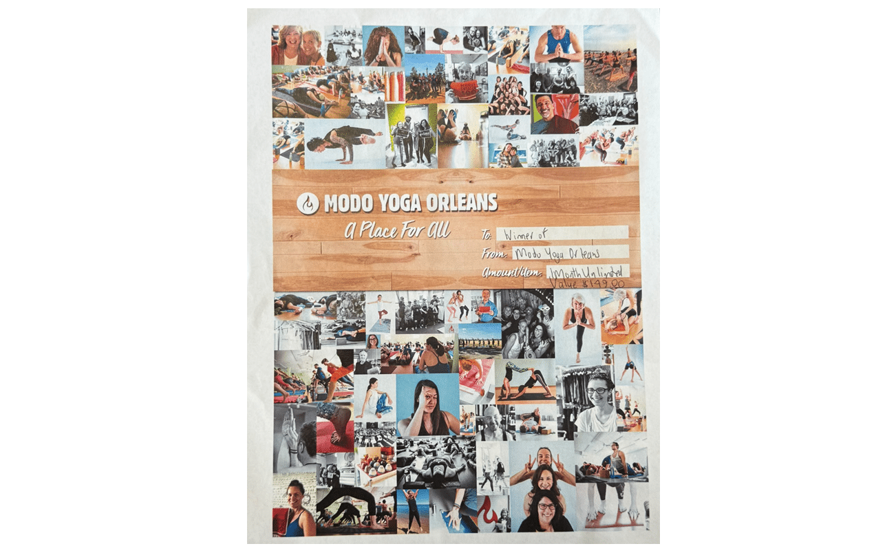 Modo Yoga Orleans 1 Month Unlimited Pass