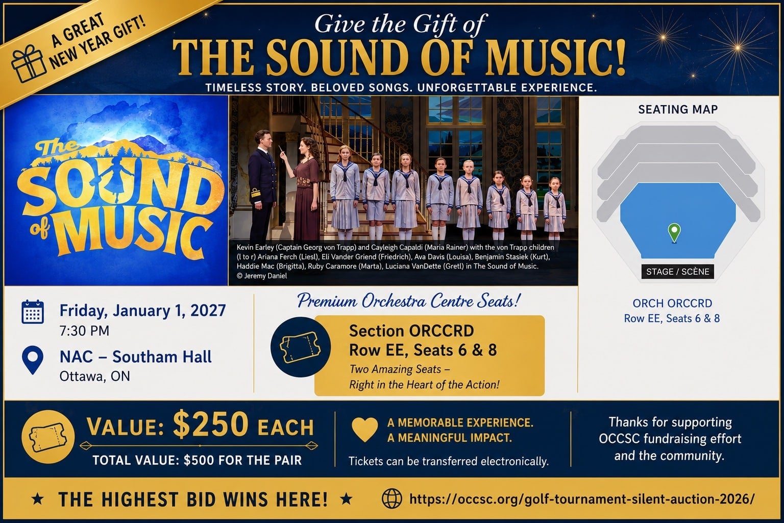 2X NAC – Sound of Music Tickets